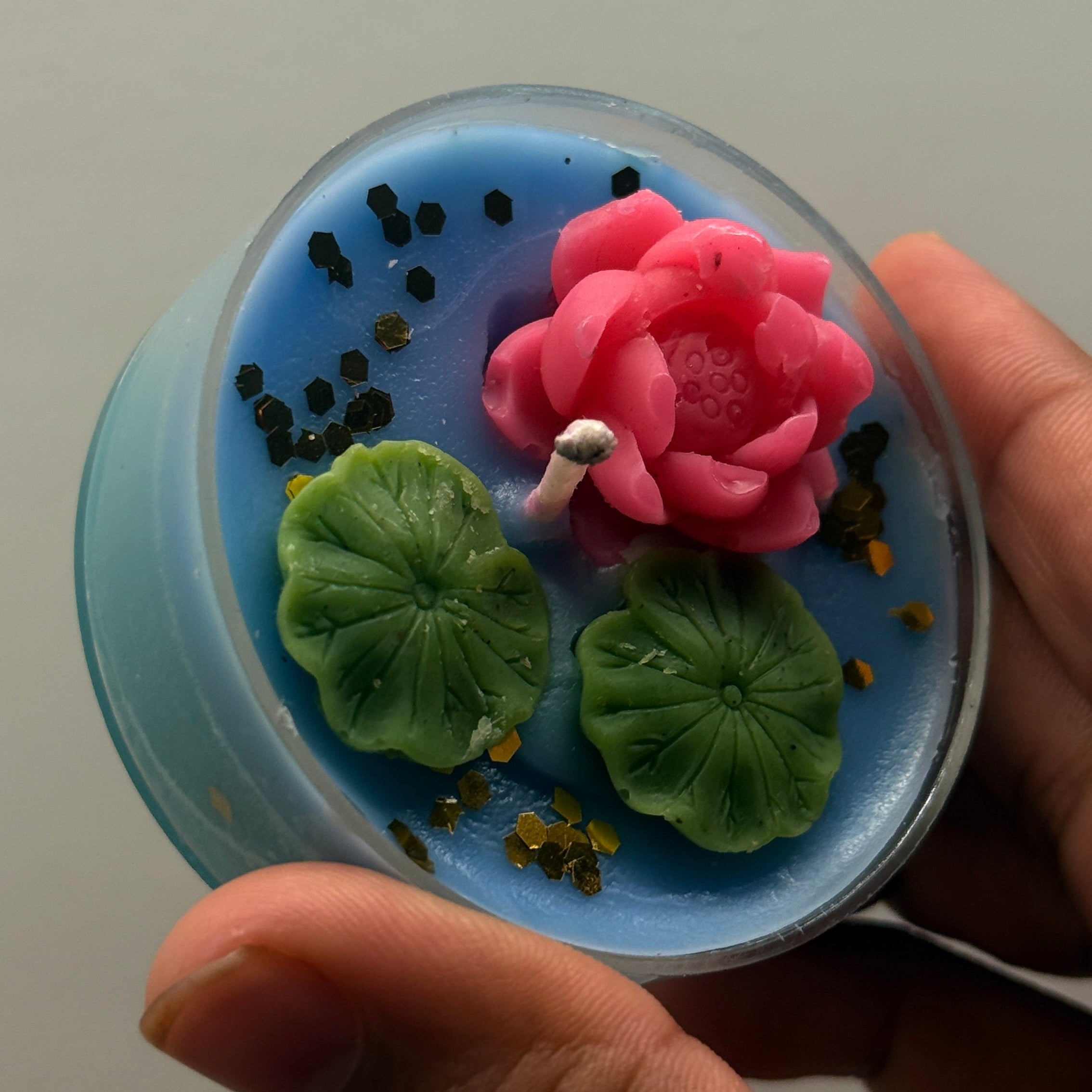 Blue Lotus Floating Candle
