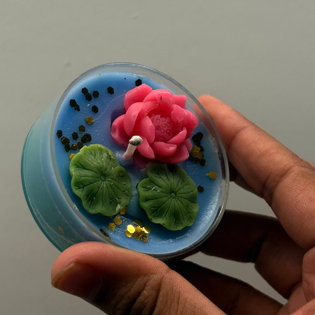 Blue Lotus Floating Candle