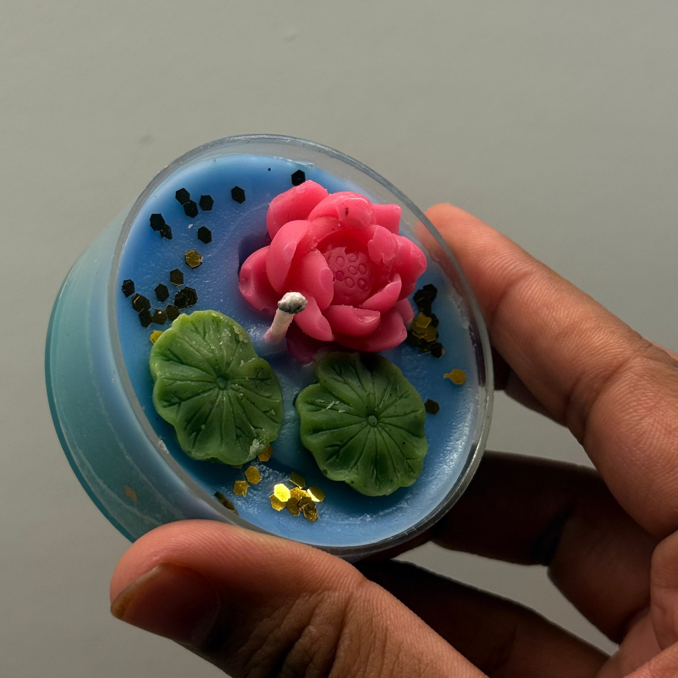 Blue Lotus Floating Candle