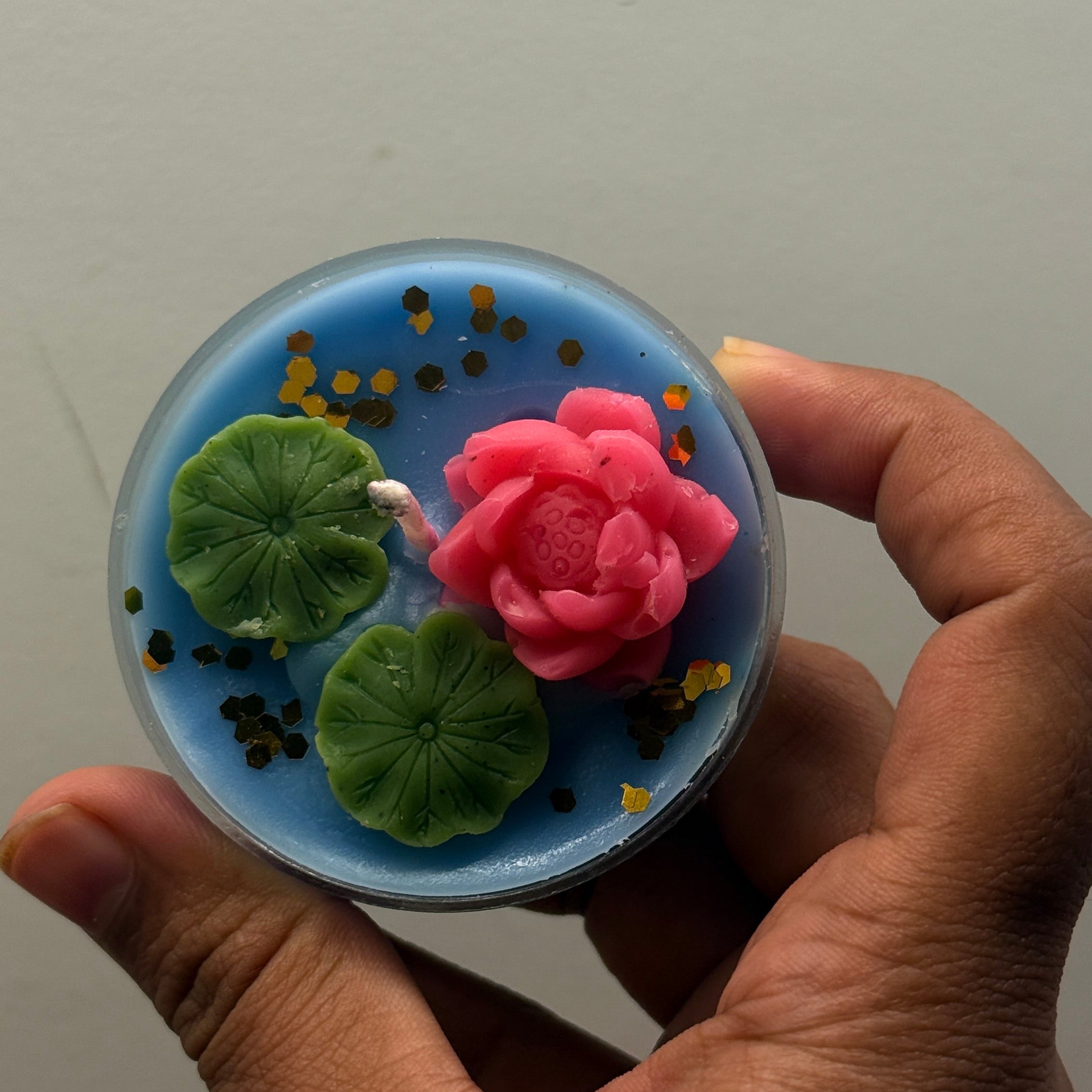 Blue Lotus Floating Candle